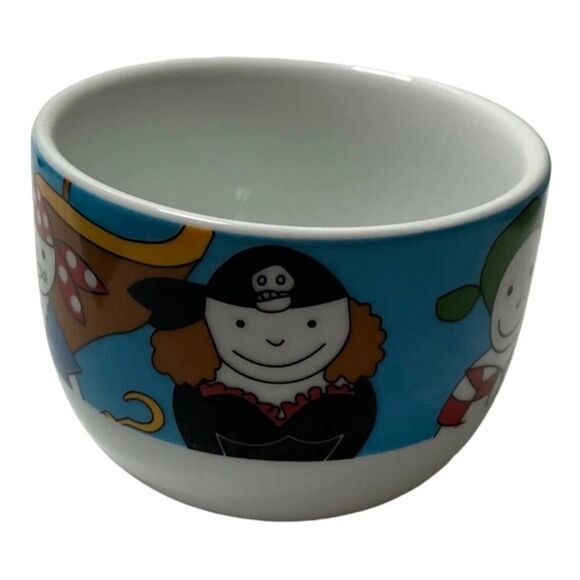 ZarinIran Rare Kids Childrens Breakfast Set Pirate Themed 3 Pieces EUC - Picture 11 of 12